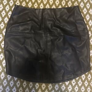 Lulus Black Leather skirt